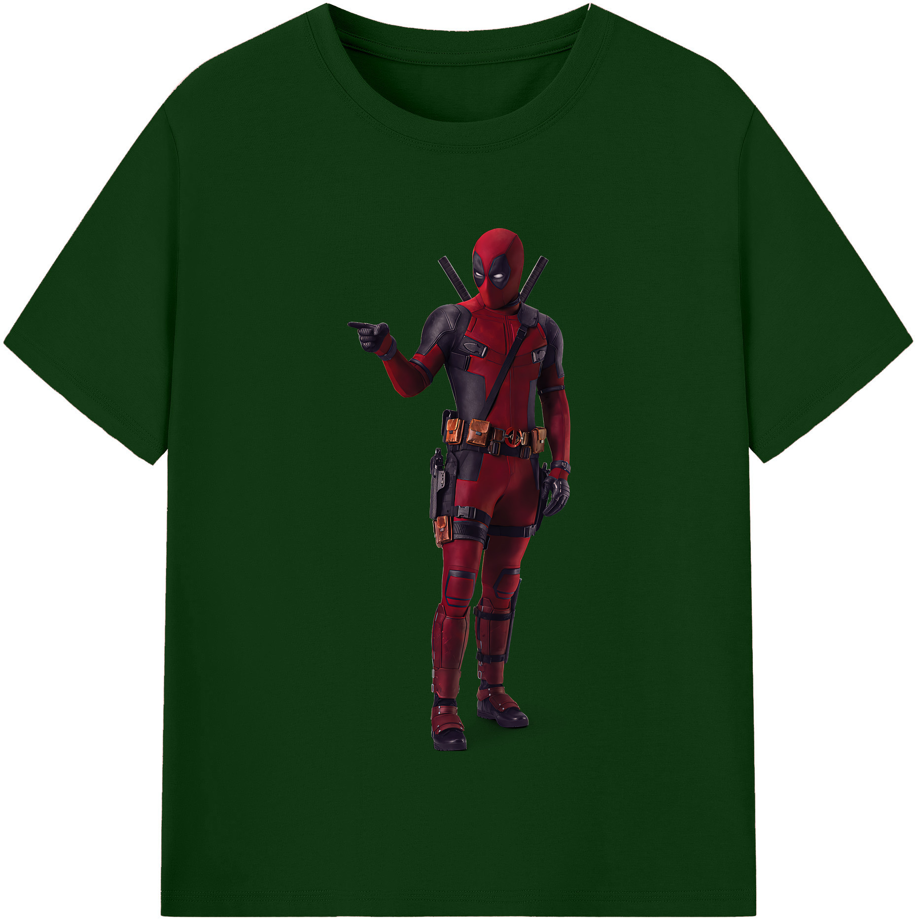 （画像用） Deadpool デッドプール 綿100％半袖Tシャツ（フロントプリント）